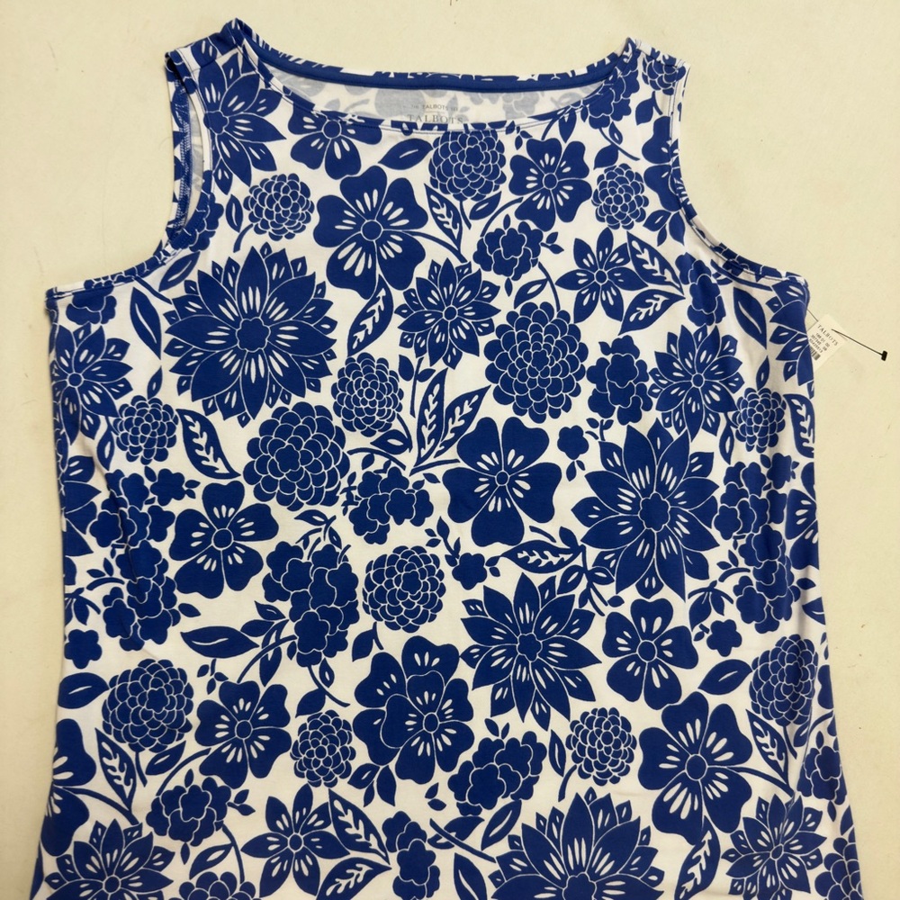 TALBOTS Tropical Floral Tank Top NWT - Picture 4 of 10